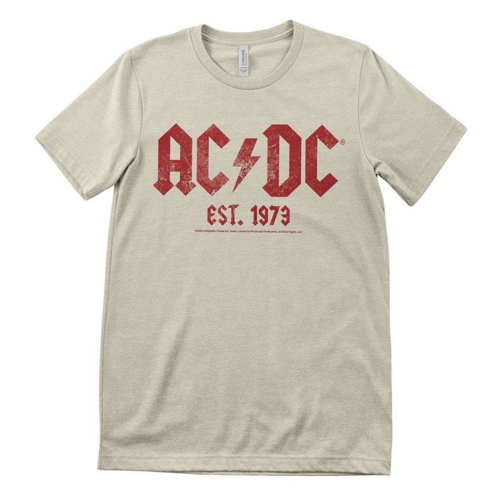 AC/DC Vintage 1979 T-Shirt (L Khaki)