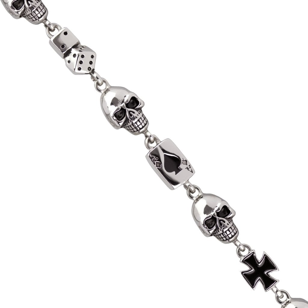 Gambling Skull Armband