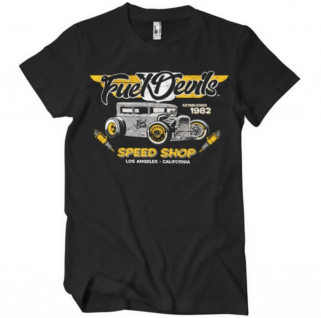 Fuel Devils - LA Speed Shop T-Shirt (Black L)