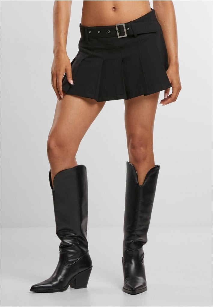 Ladies Pleated Skirt (black M)