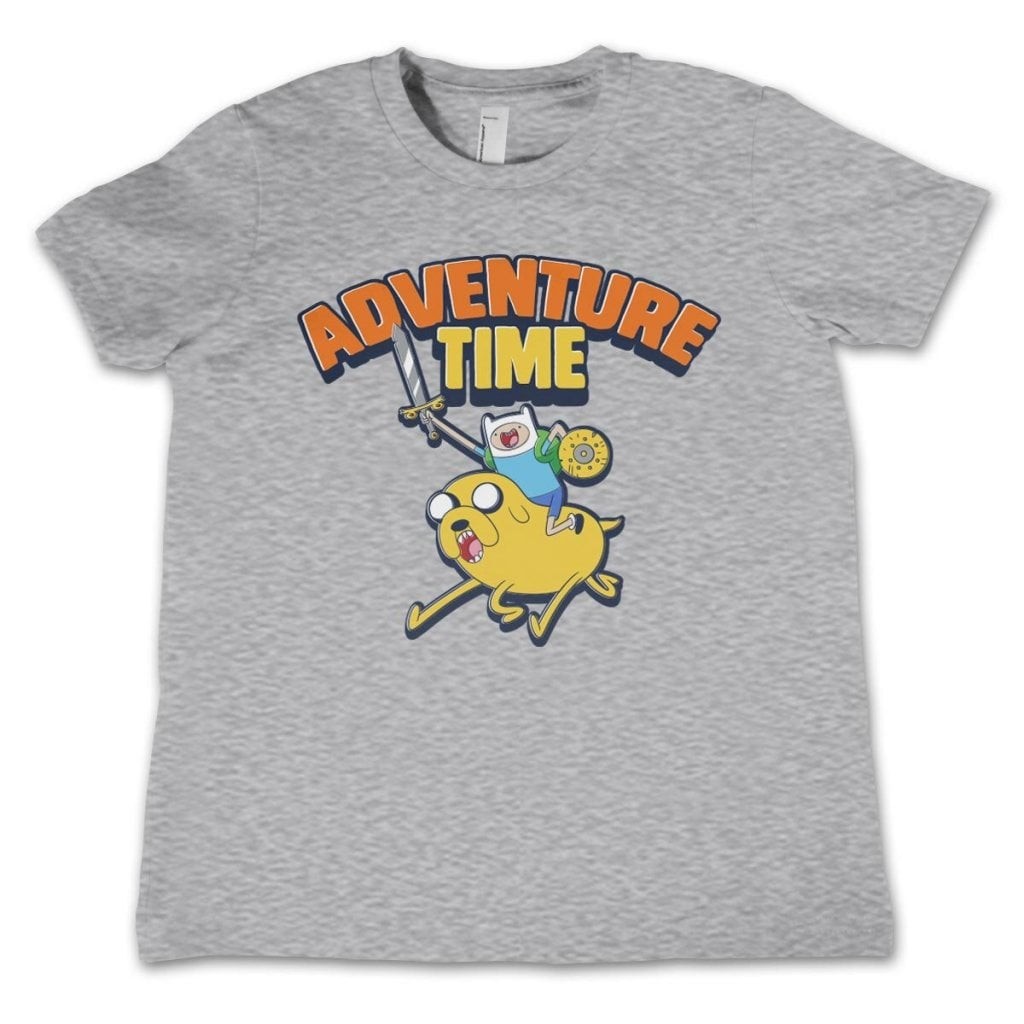 Adventure Time Kids T-Shirt (3-4 år HeatherGrey)