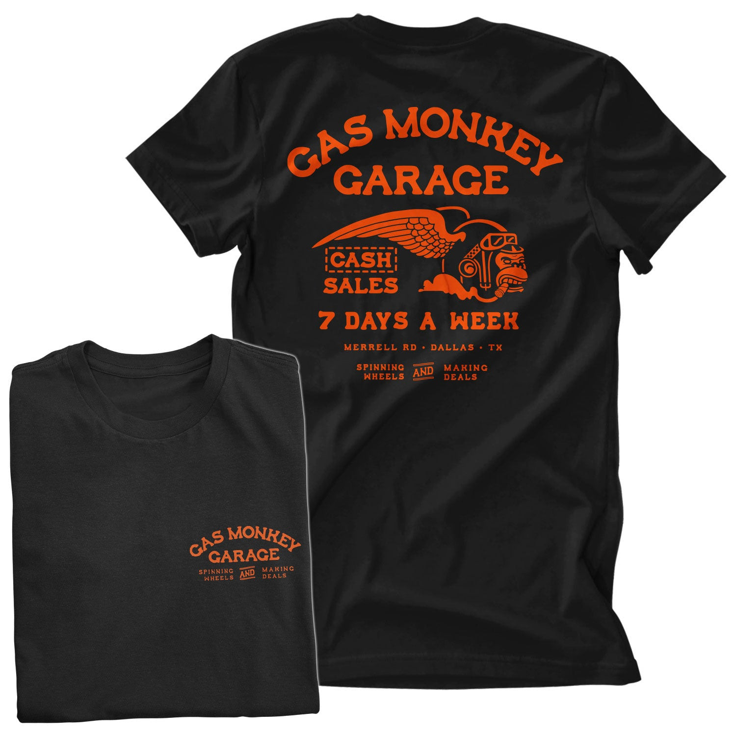 Cash Monkey T-Shirt (L Black)