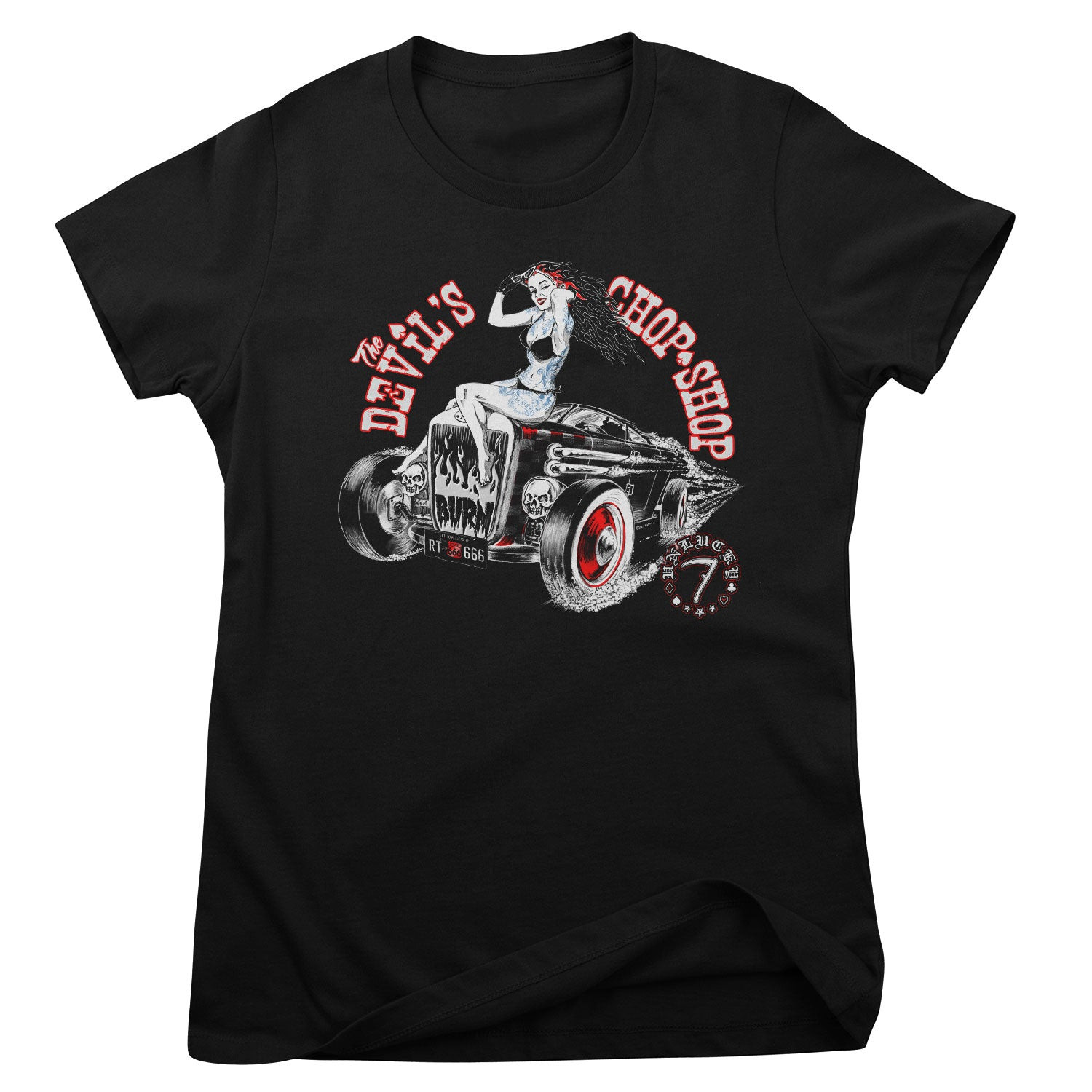Alchemy - The Devils Chop Shop Girly Tee (L Black)