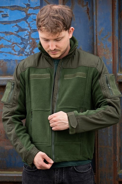 Combat fleecejacka - 101 INC (4XL Black)