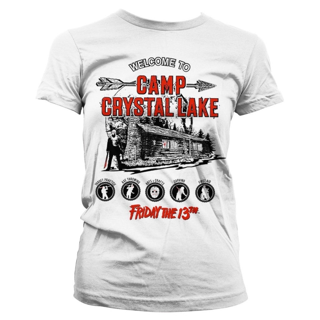 Camp Crystal Lake Girly Tee (S White)