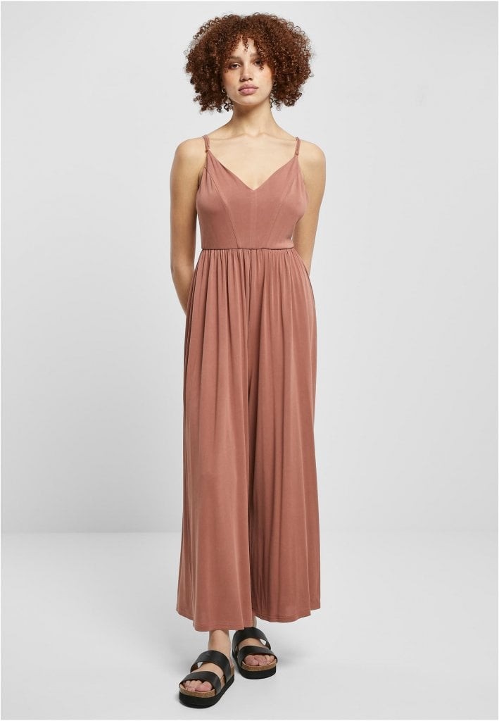 Modal Spaghetti Jumpsuit dam (3XL terracotta)
