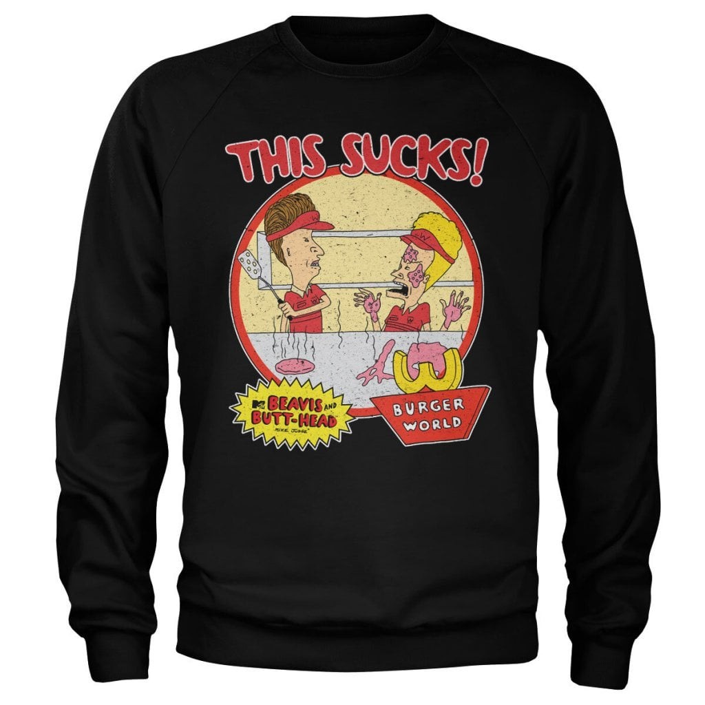 Beavis and Butt-Head - This Sucks Sweatshirt (Black L)