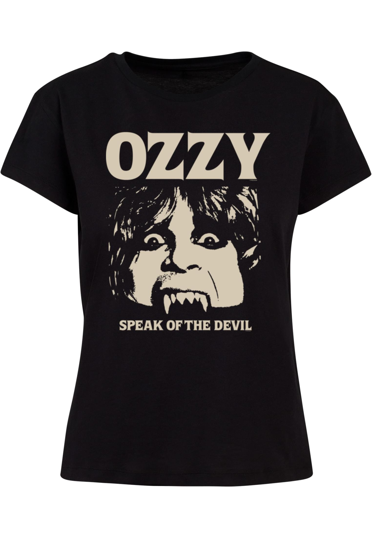 T-shirt med ozzy ansikte, SPEAK OF THE– svart (L svart)