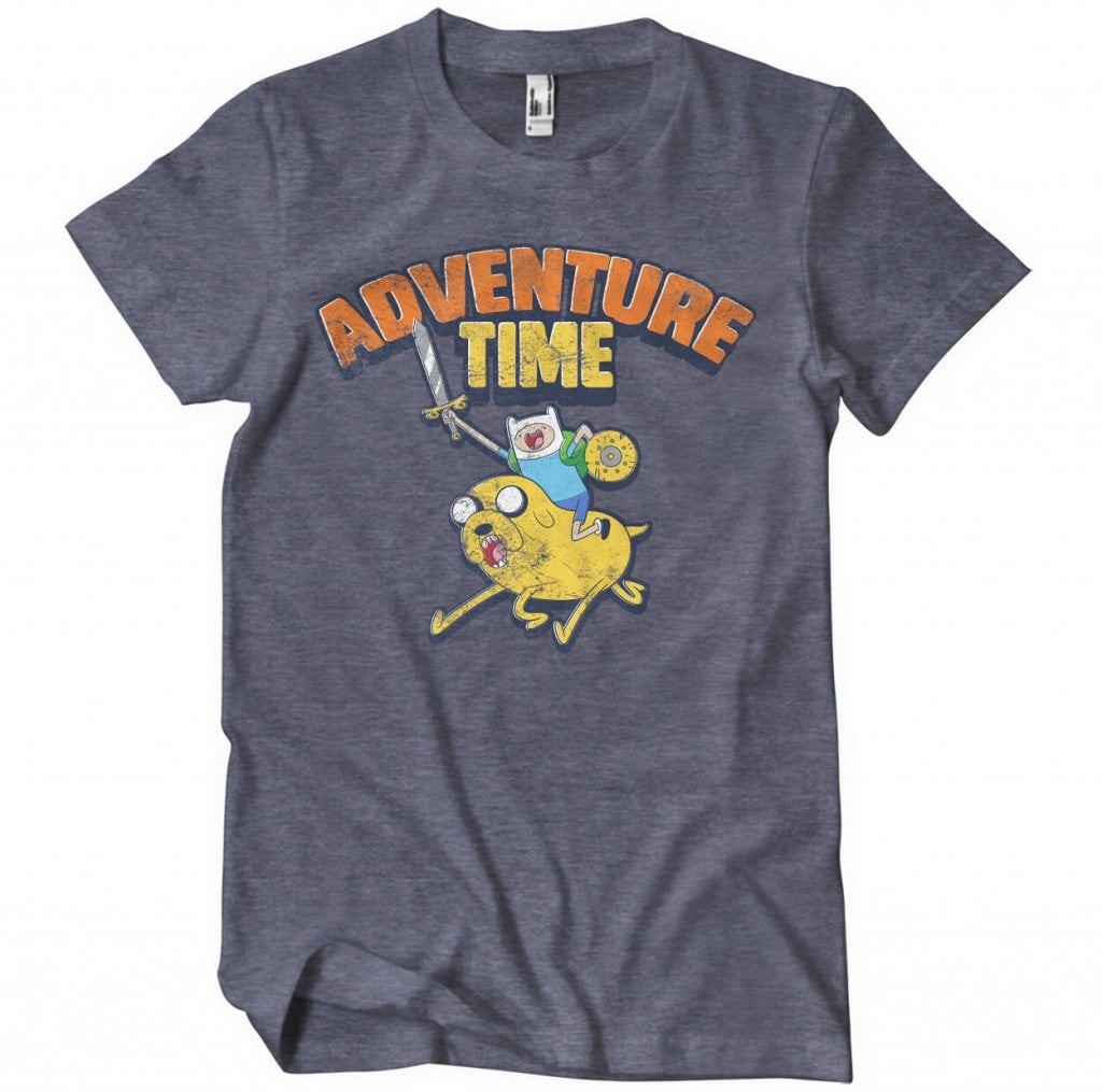 Adventure Time Washed T-Shirt (NavyHeather L)