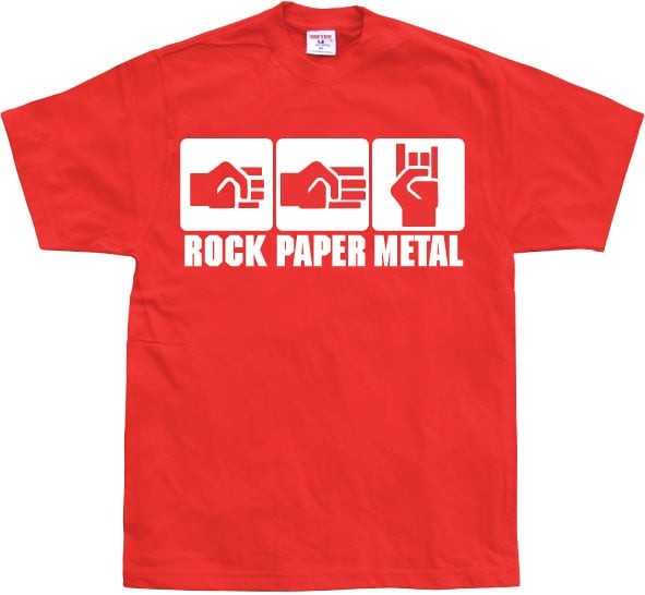 Rock-Paper-Metal (Red 3XL)