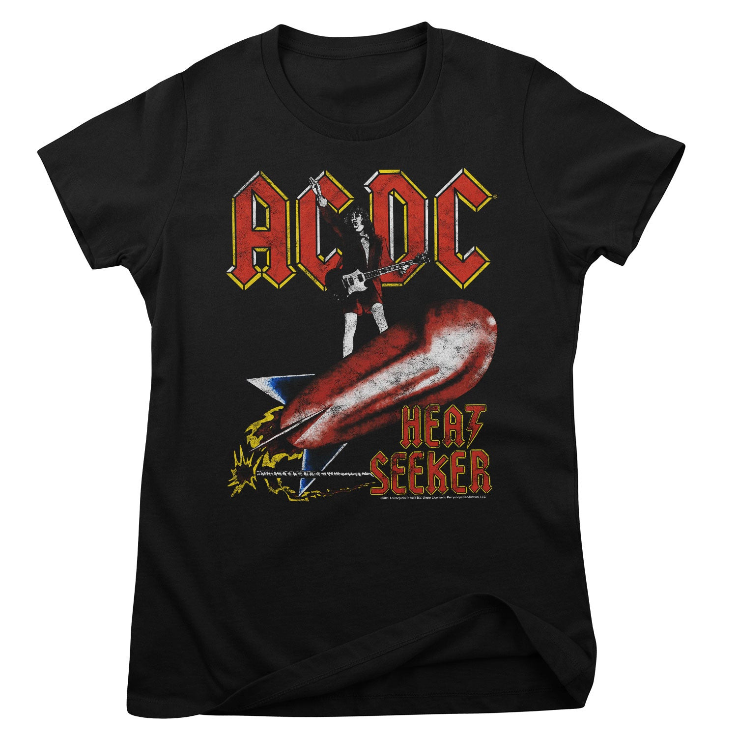 AC/DC - Heat Seeker Girly Tee (L Black)