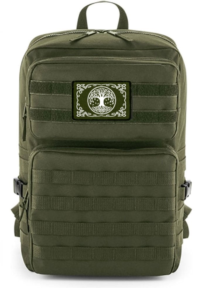 MOLLE ryggsäck - Yggdrasil patch (Olive)