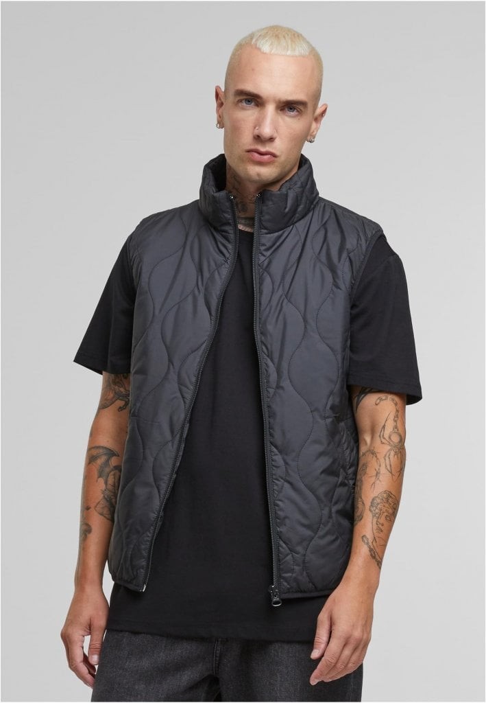 Stilren Quiltad Väst för Herr (3XL black)