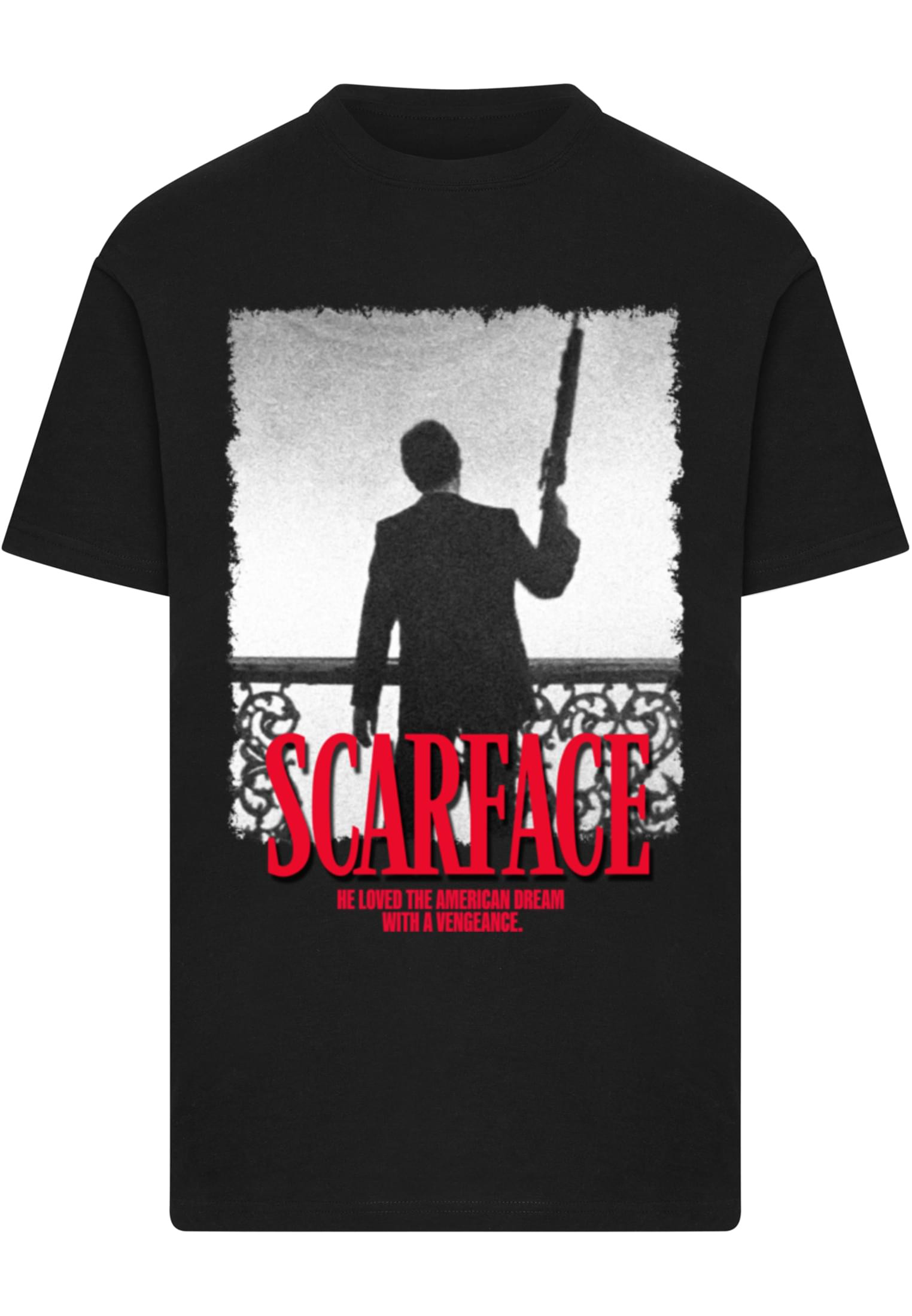 Scarface Stand Off T-shirt herr i svart (L svart)