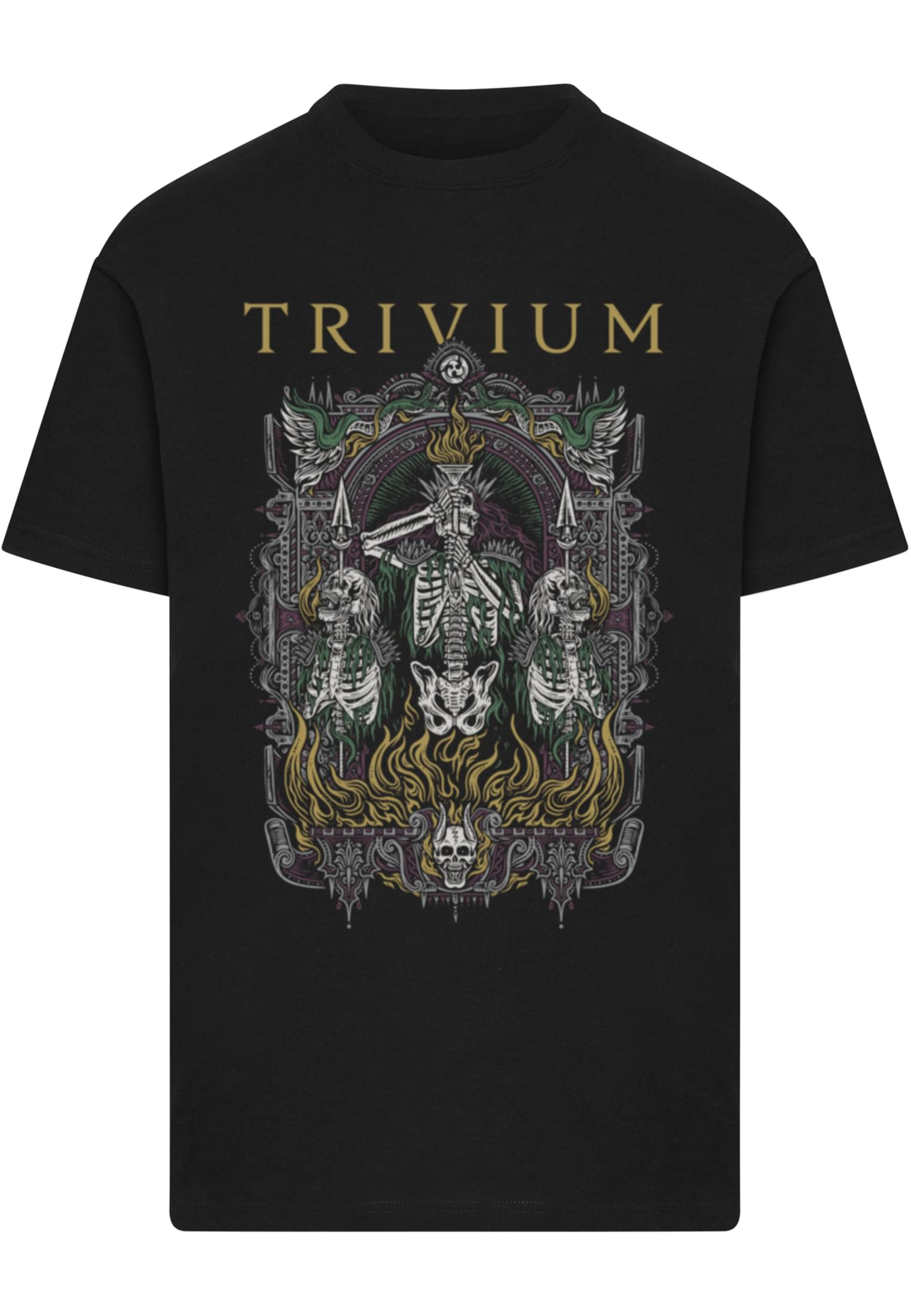 Trivium Third T-shirt herr i svart (L svart)