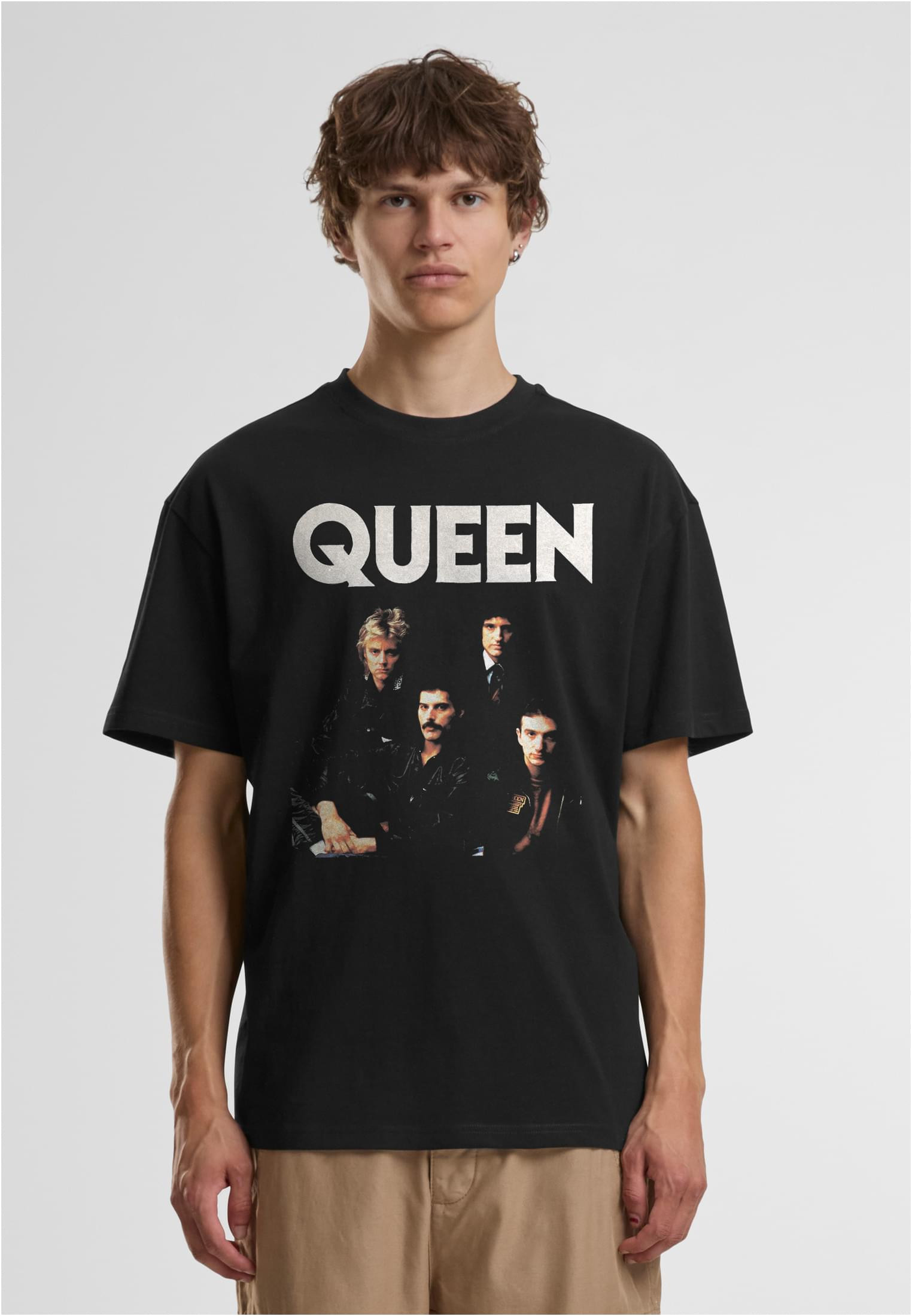 Queen Group T-shirt herr i svart (L svart)