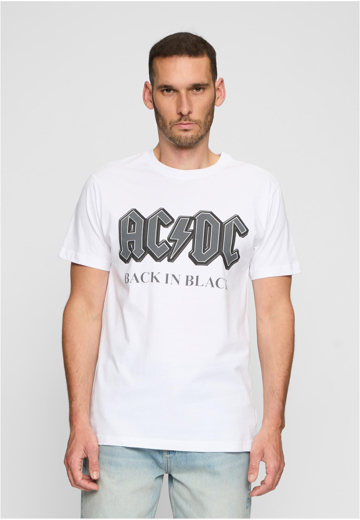 ACDC Back In T-shirt herr i vit (5XL vit)