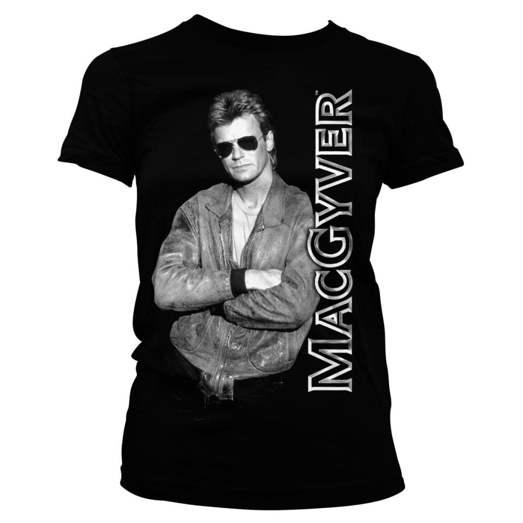 Cool Macgyver Girly Tee (Black M)