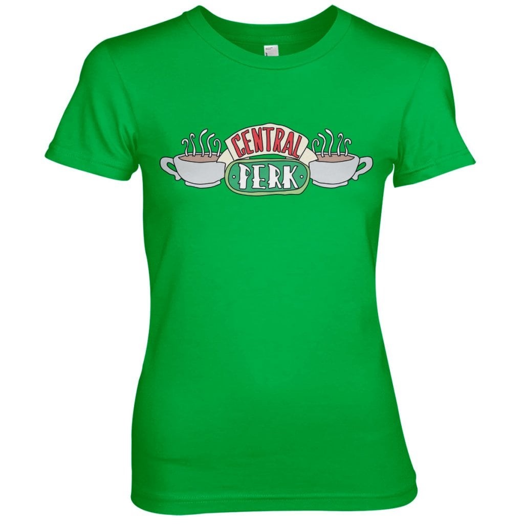 Friends - Central Perk Girly Tee (Green L)