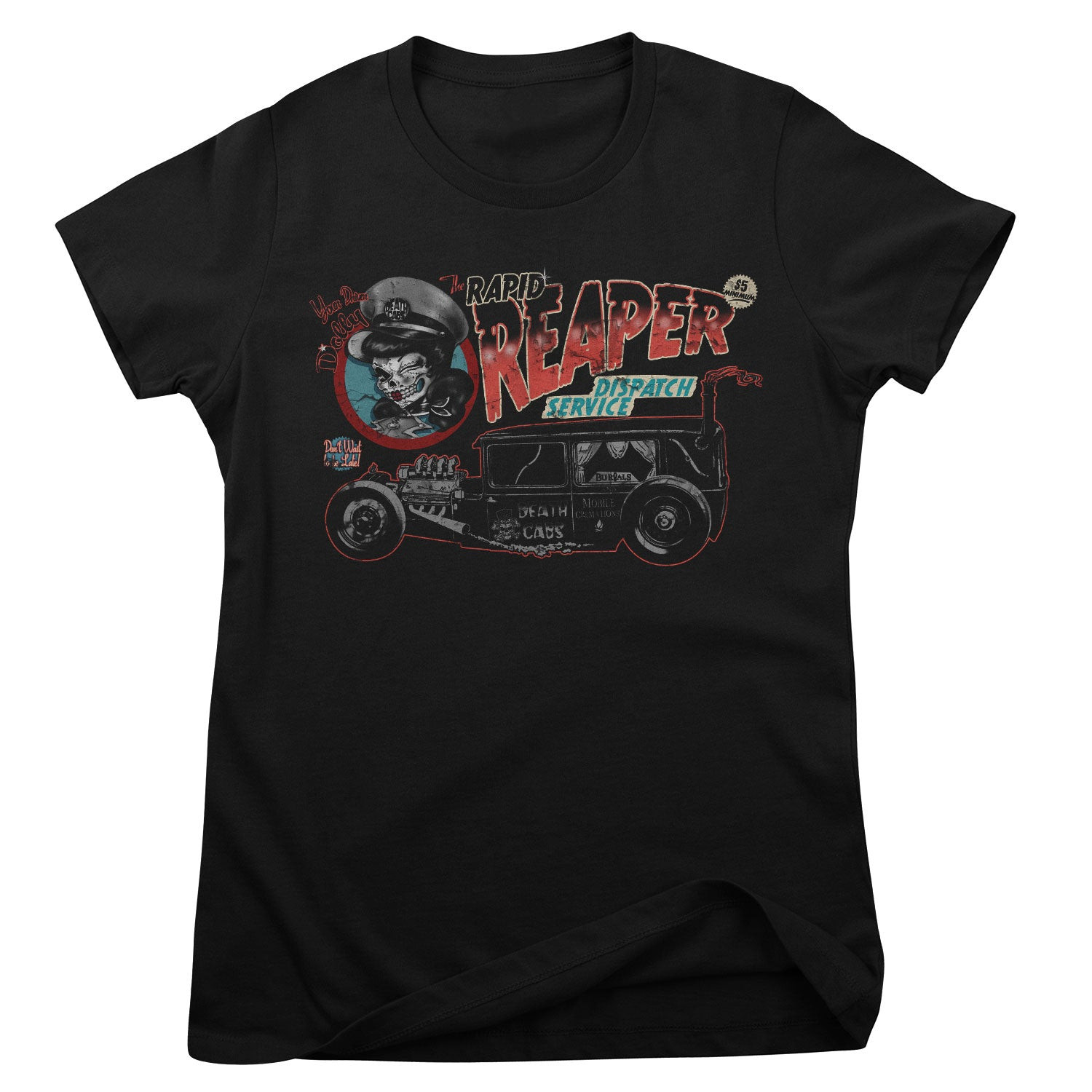 Alchemy - The Rapid Reaper Girly Tee (L Black)