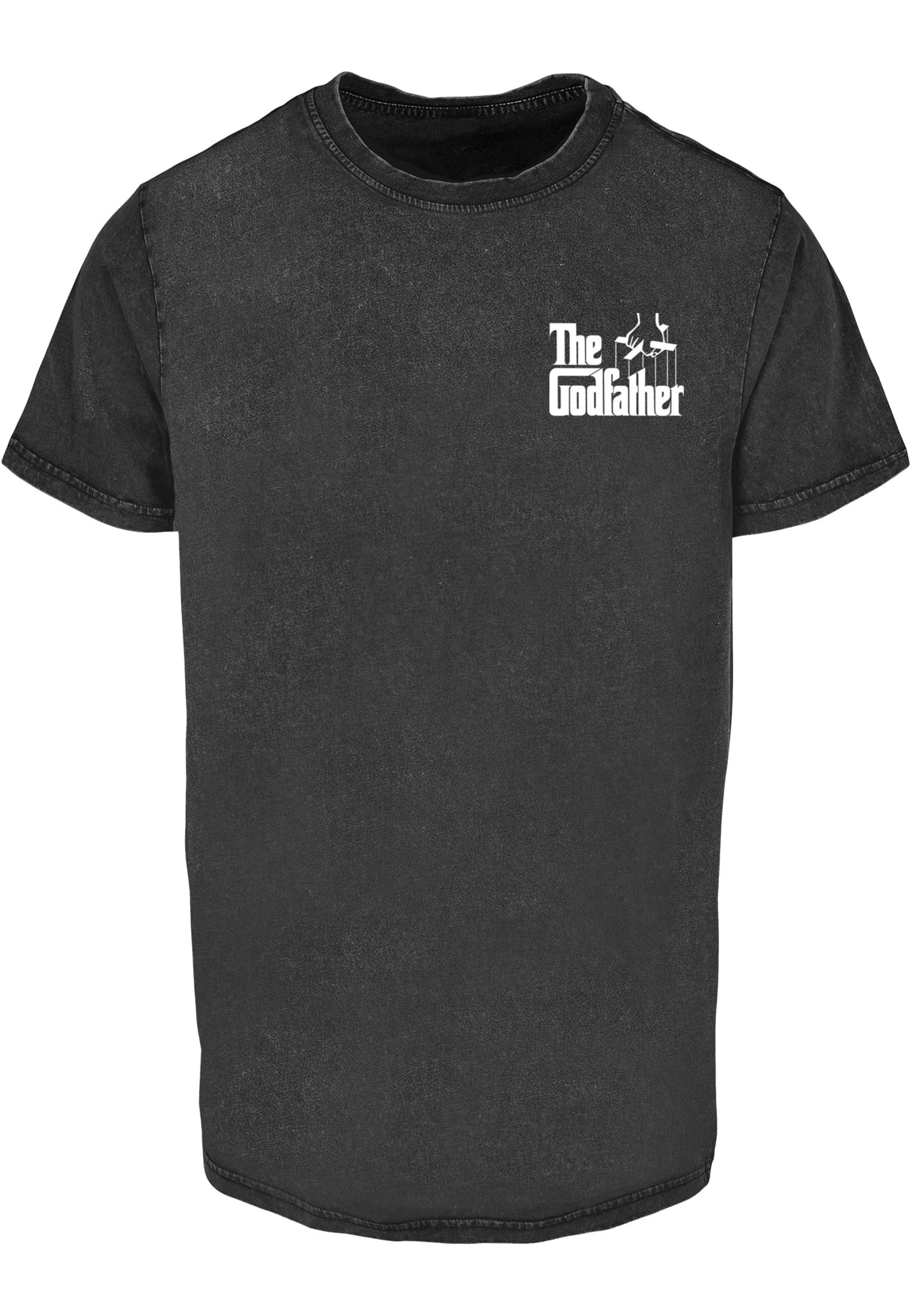 Logotyp bröst, porträtt baksida Godfather Vito Tee T-shirt herr – svart (L svart)
