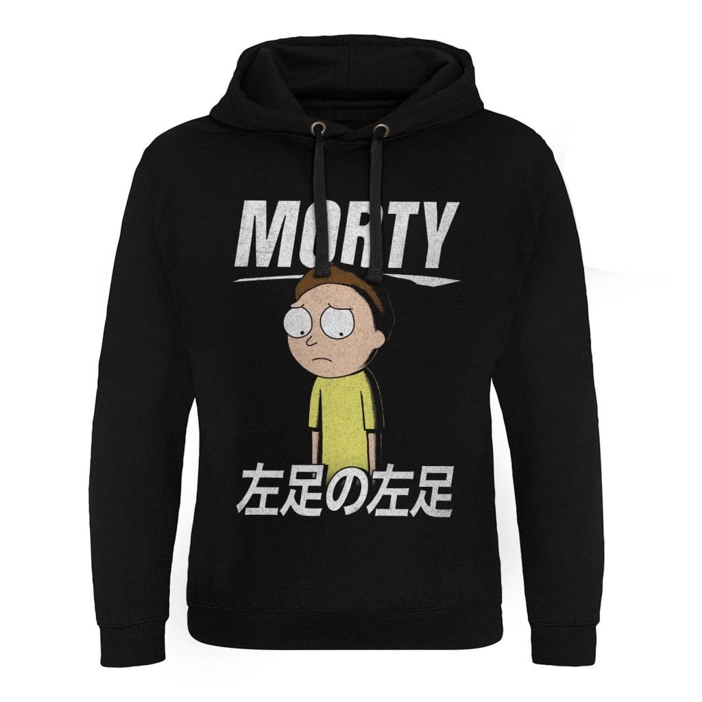 Morty Smith Epic Hoodie Herr (Black L)