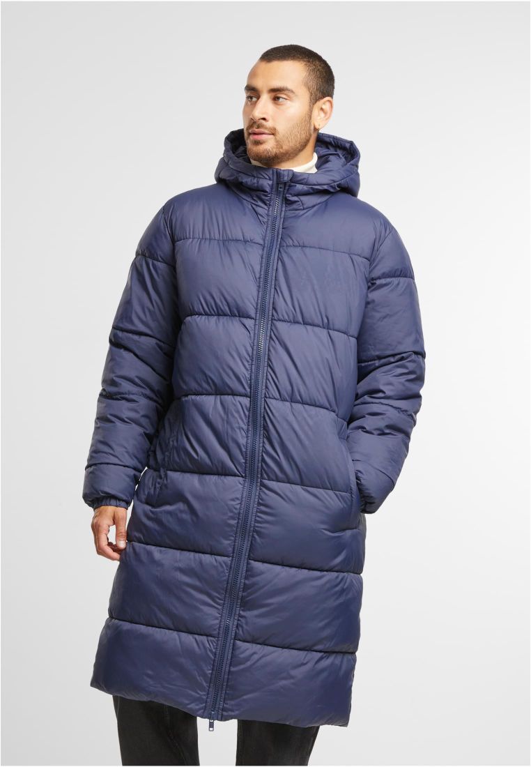 Lång pufferjacka Herr Navy (L navy)