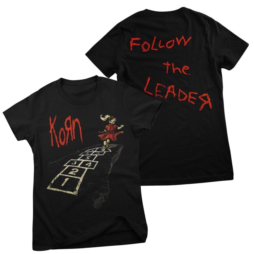 Korn - Follow The Leader Girly Tee (Black XL)