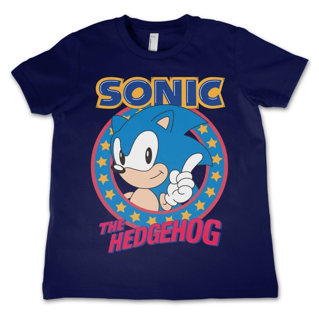 Sonic The Hedgehog Kids T-Shirt (Navy 9-10 år)