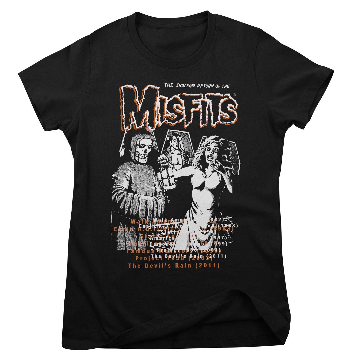 Misfits Shocking Return T-shirt dam i svart (L svart)