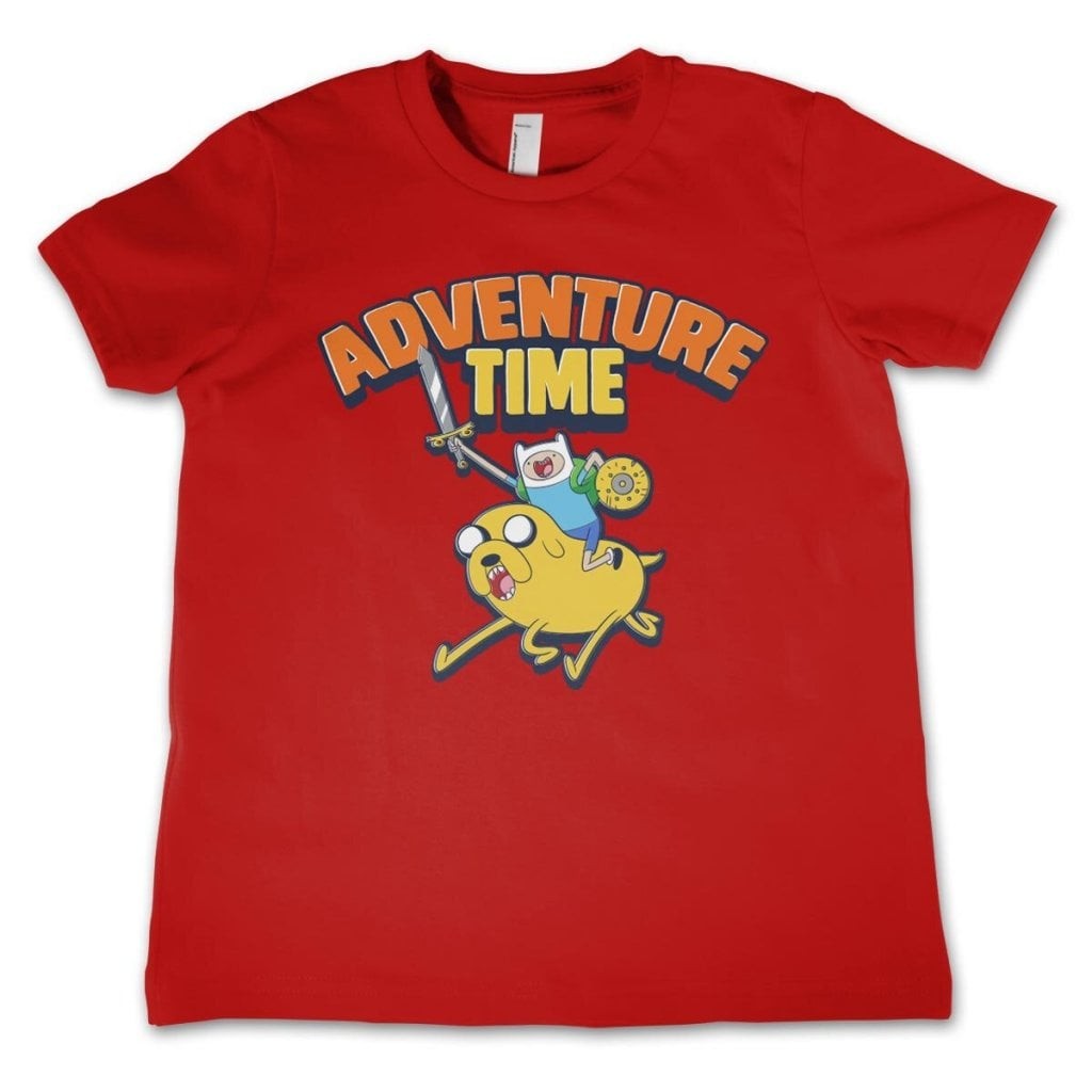 Adventure Time Kids T-Shirt (3-4 år Red)