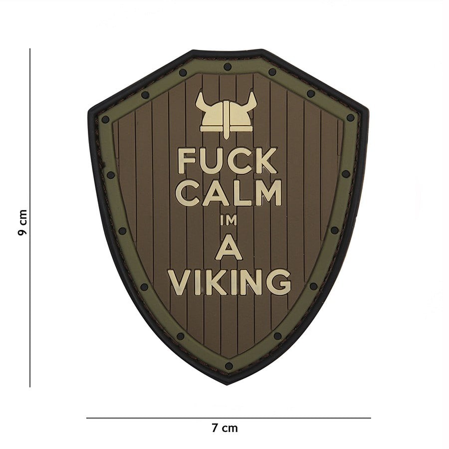 F*ck calm - Brun/grön - PVC patch
