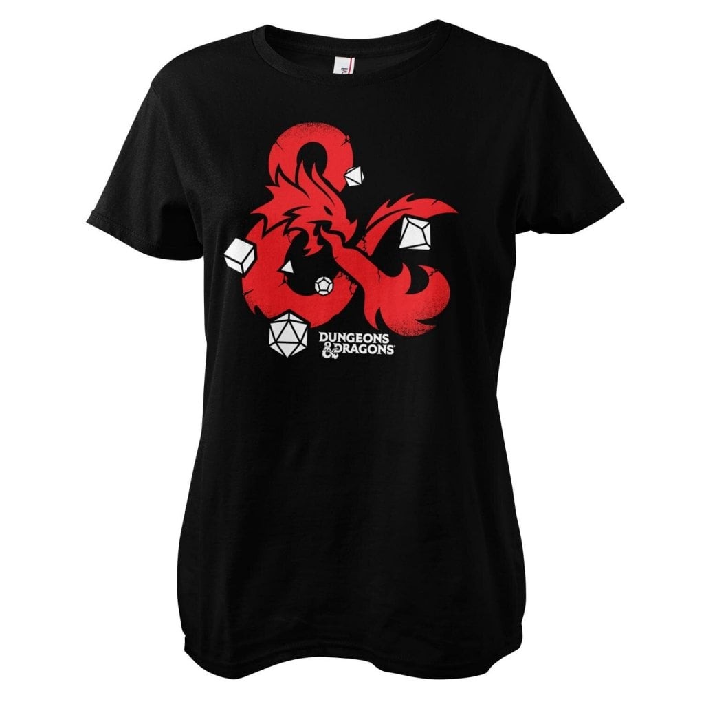 D&D - Dices Girly Tee (Black L)