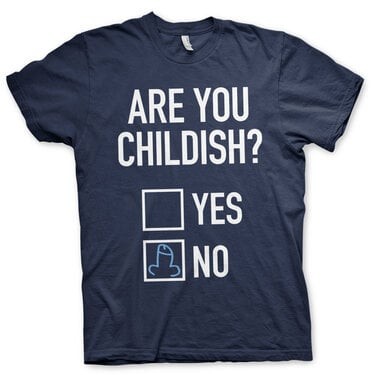 Are You Childish T-Shirt (Navy XXL)