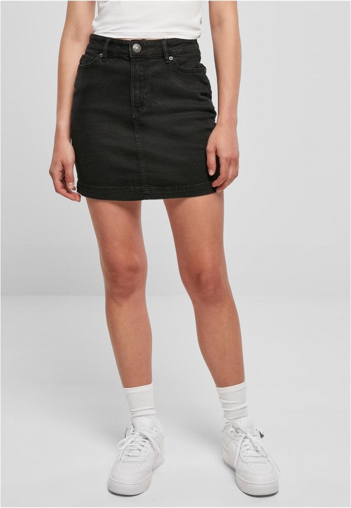 Kort jeanskjol (black washed 27)