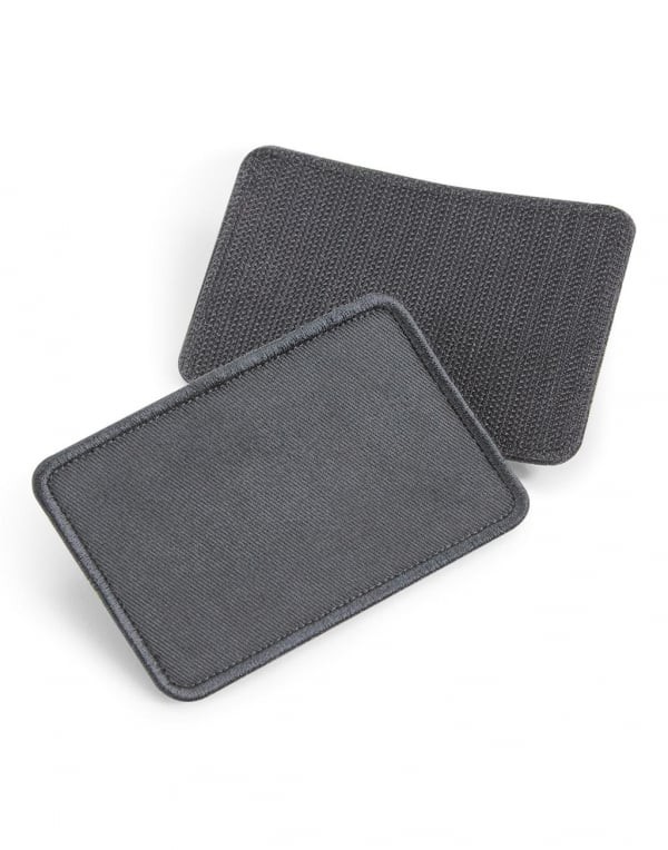 Blank patch med kardborre (Graphite gray)