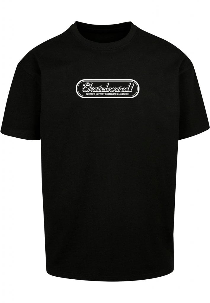 Skateboard Magazine Logo oversized T-shirt herr (black XL)
