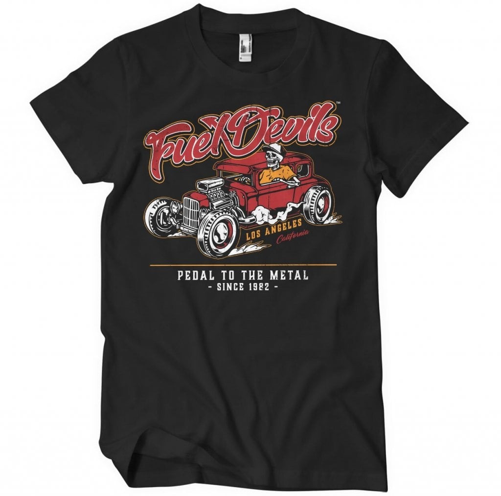 Fuel Devils - Pedal To The Metal T-Shirt (Black L)