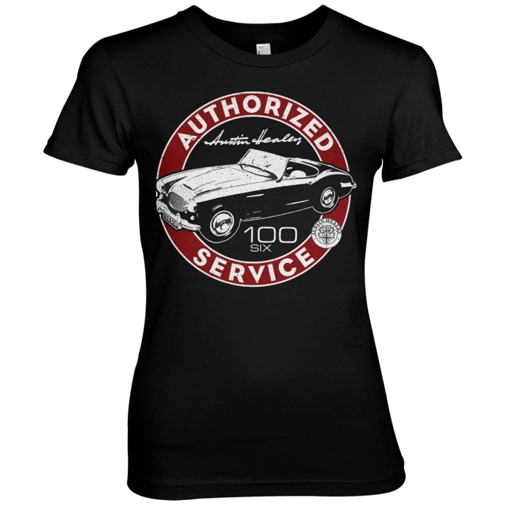 Austin Healey - Authorized Service Girly Tee (Black L)