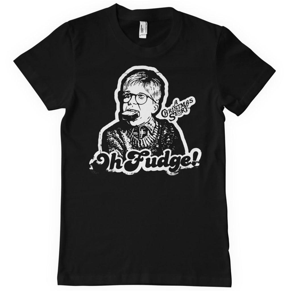 A Christmas Story - Oh Fudge T-Shirt (Black L)