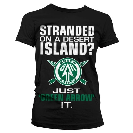 Arrow - Just Green Arrow It Girly T-Shirt (Black M)
