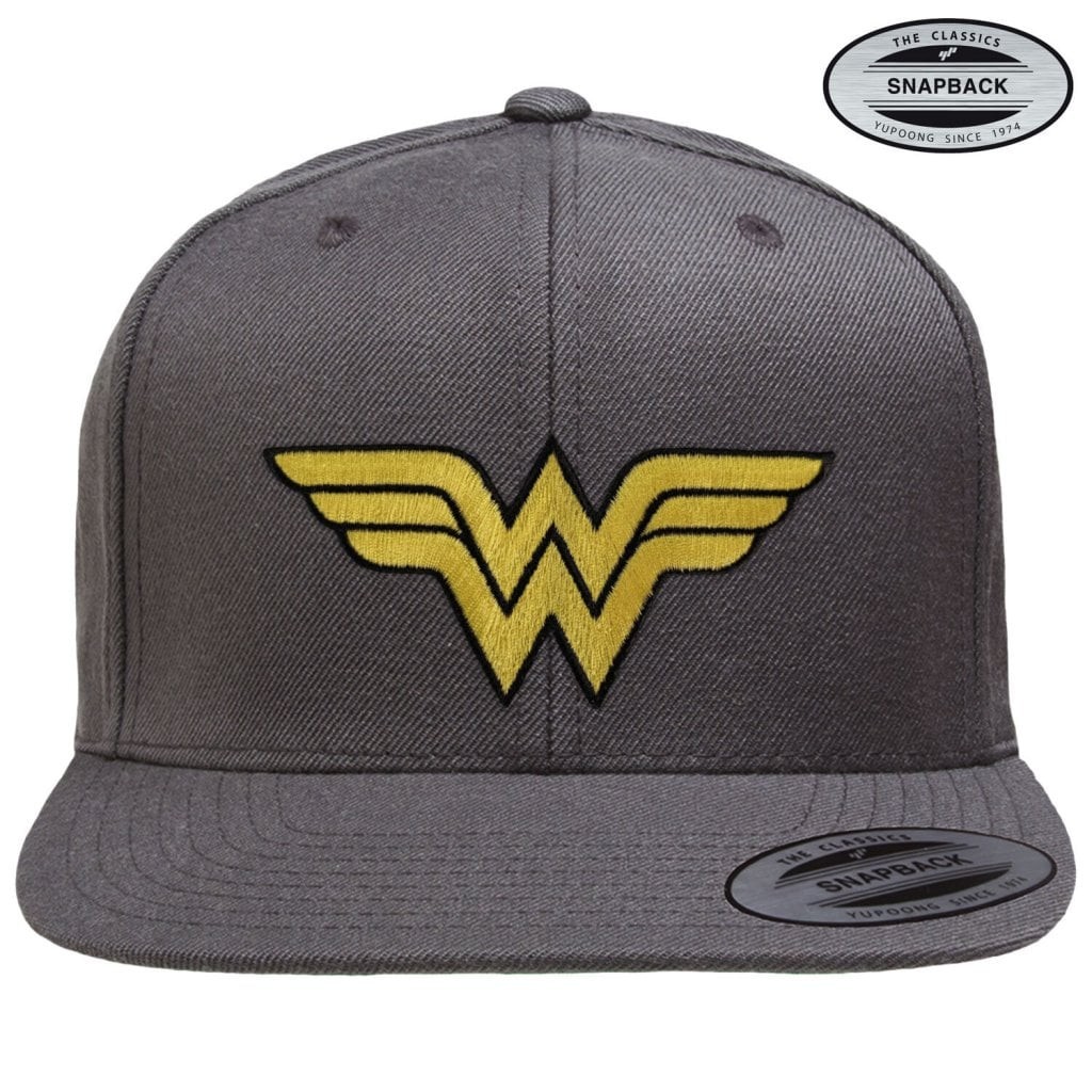 Wonder Woman Premium Snapback Cap (DarkGrey)