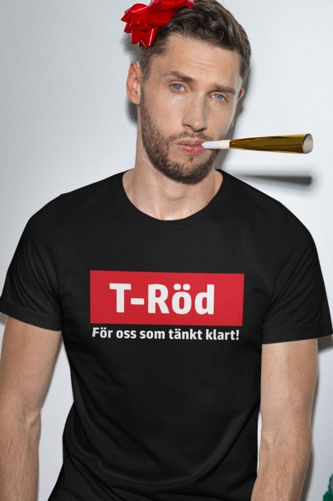 T-röd T-shirt (3XL Dam)