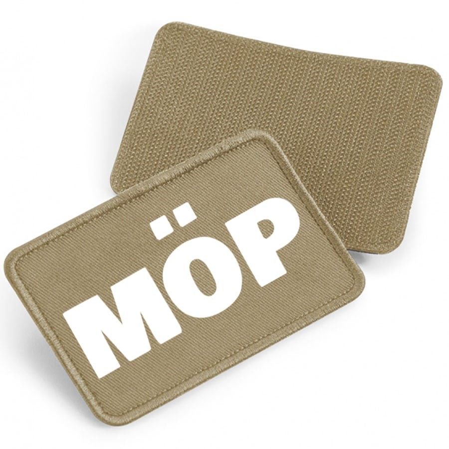 MÖP - tygpatch med kardborre (Desert sand)