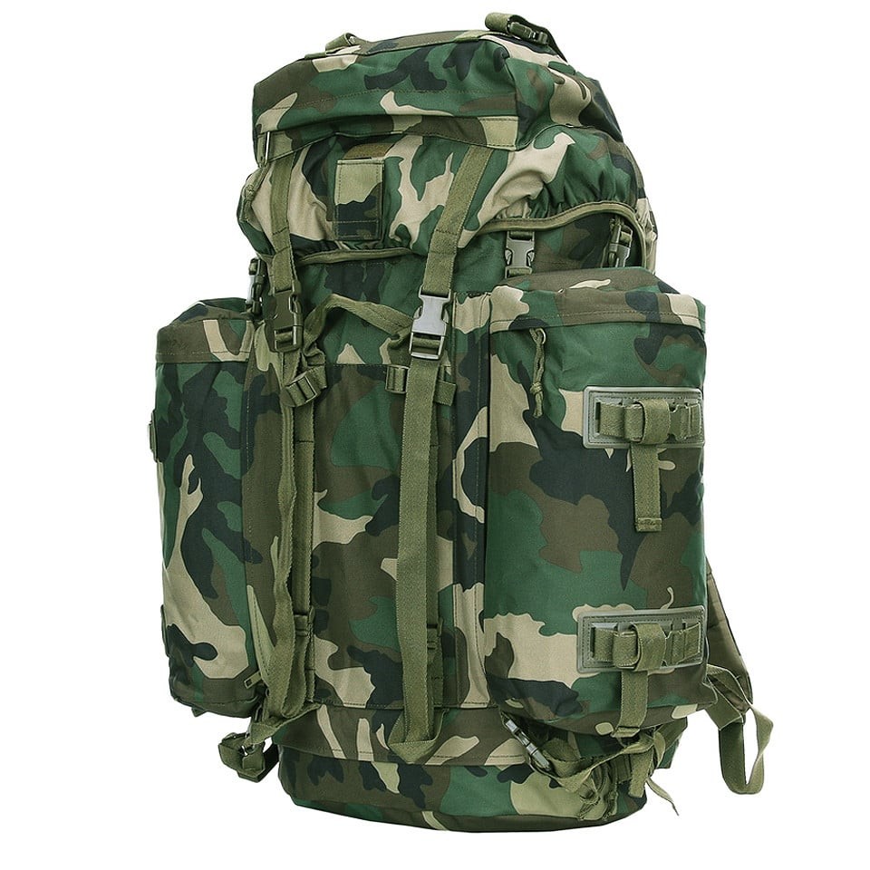 Vandringsryggsäck commando 70 + 16 liter (Woodland)