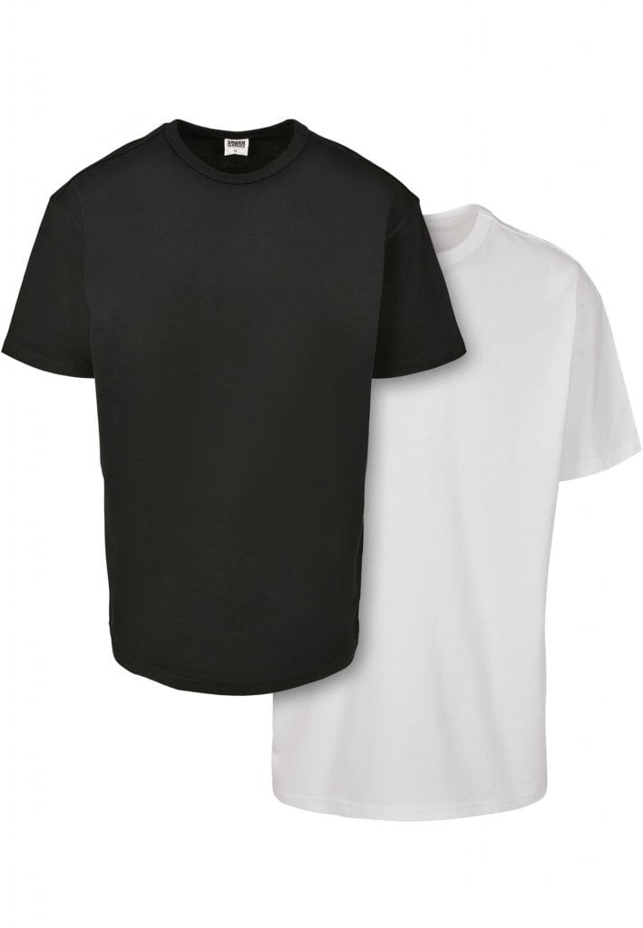 Ekologisk T-shirt 2-pack för män (black+white XL)
