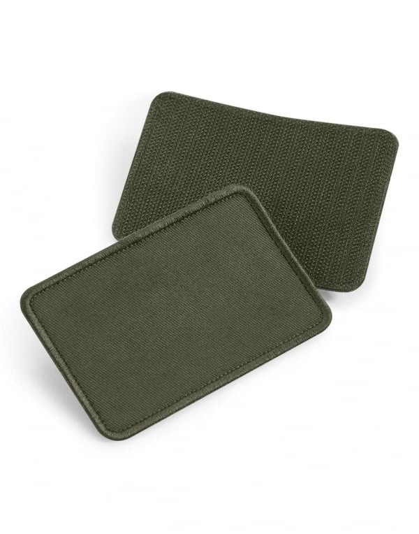 Blank patch med kardborre (Military green)
