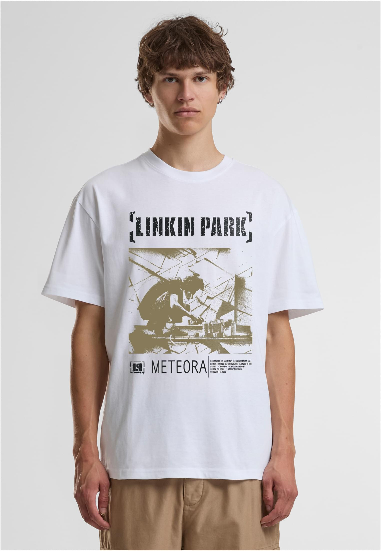 Linkin Park T-shirt för herr – vit (L vit)