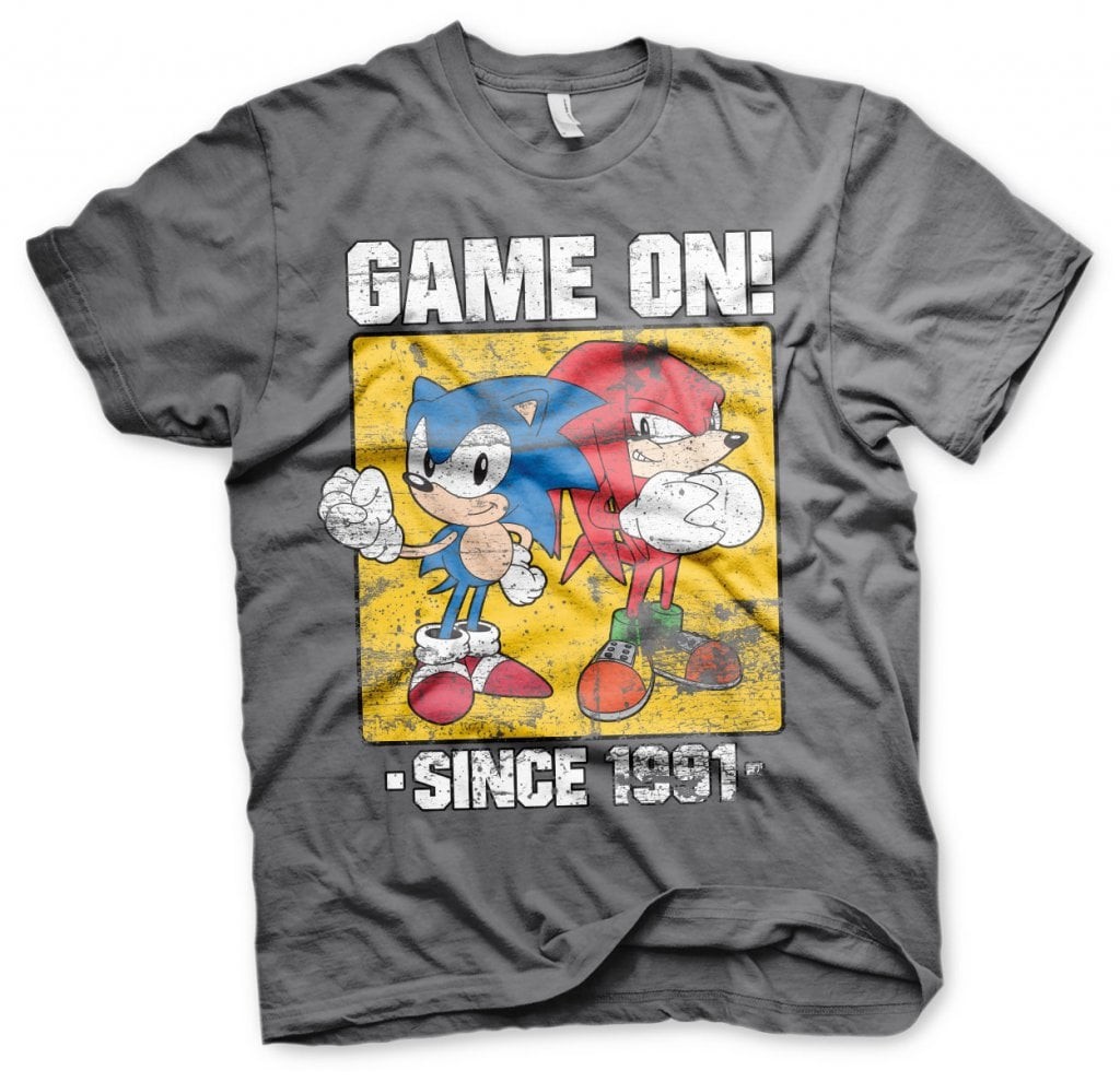 Sonic - Game On Since 1991 T-Shirt (DarkGrey XXL)