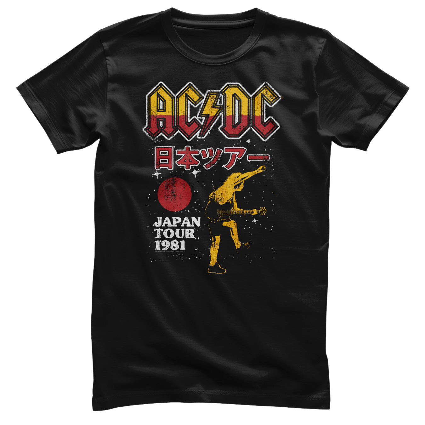 AC/DC Japan Tour 1981 T-Shirt (5XL Black)